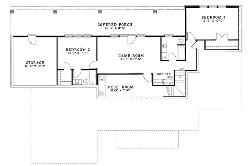Home Plan - Floor Plan - Upper Floor for Colonial House Plan #17-2644 - 3 bed, 3.5 bath