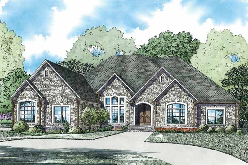 Dream House Plan - European Exterior - Front Elevation Plan #17-3351