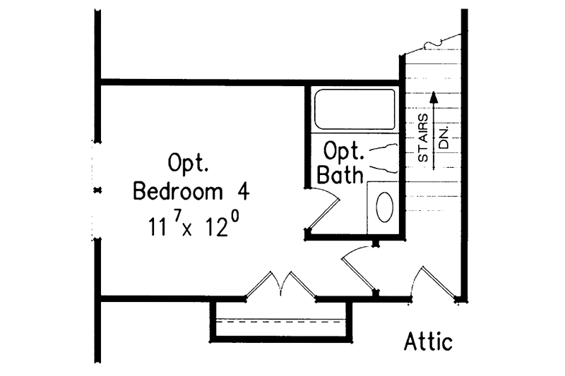 Home Plan - Floor Plan - Upper Floor for Country House Plan #927-670 - 3 bed, 2 bath