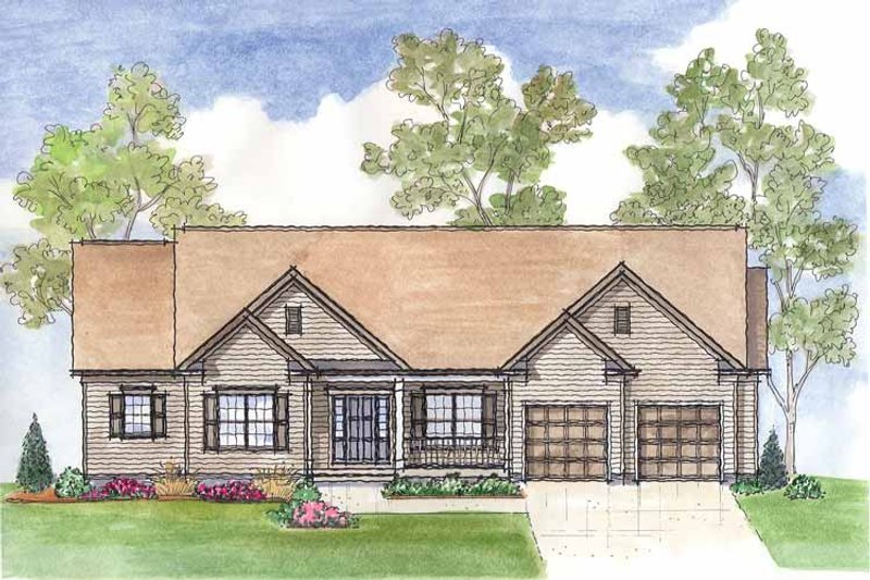 Architectural House Design - Traditional Exterior - Front Elevation Plan #435-18