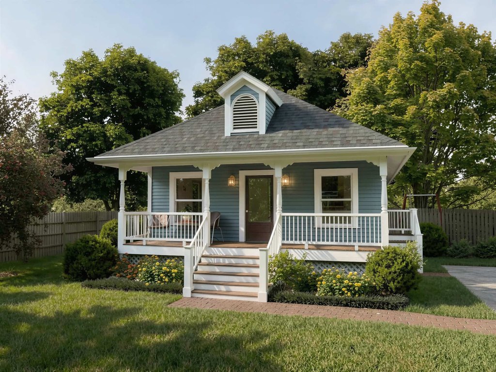 Exterior - Front Elevation 2 for Cottage House Plan #79-127 - 3 bed, 2 bath