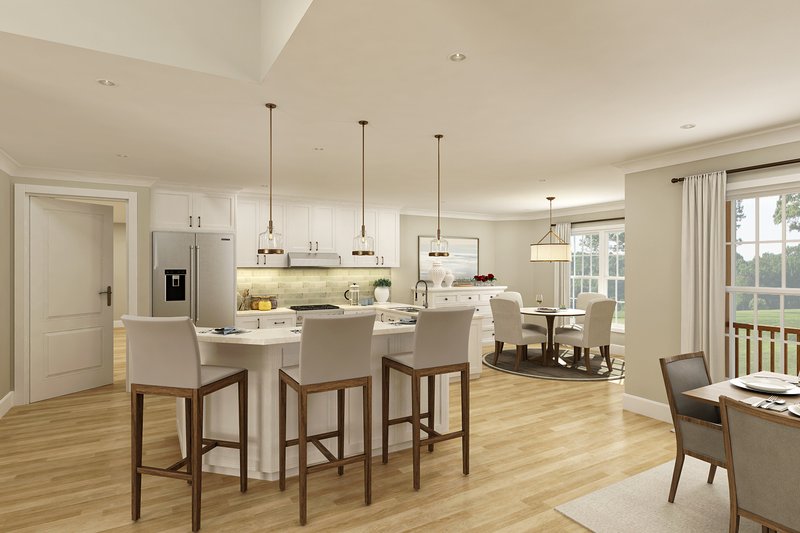 Architectural House Design - Interior - Kitchen for Farmhouse House Plan #45-623 - 3 bed, 2 bath