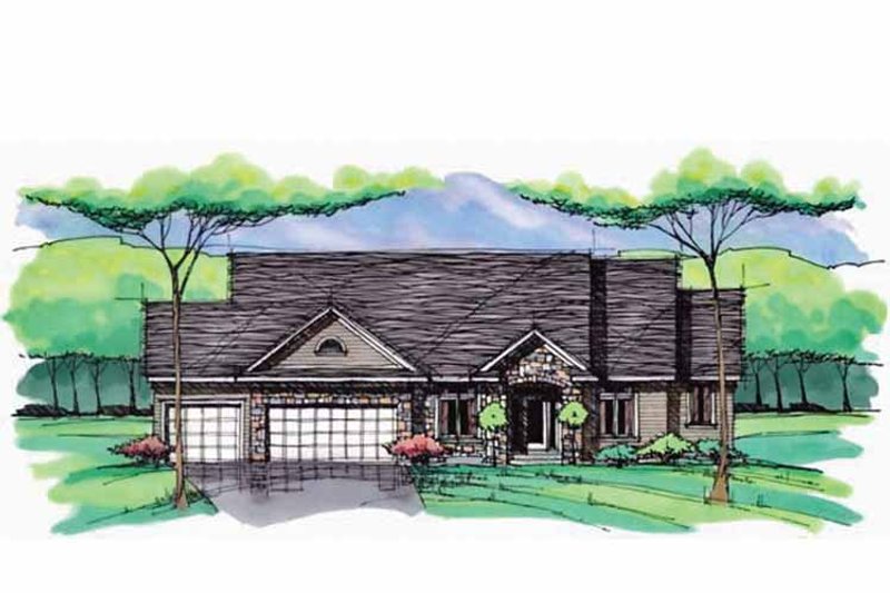 Dream House Plan - Exterior - Front Elevation 3 for European House Plan #51-983 - 1 bed, 1.5 bath