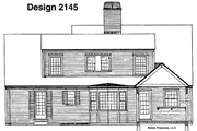 Colonial Style House Plan - 4 Beds 2 Baths 1890 Sq/Ft Plan #72-585 Exterior 
