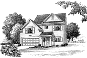 Colonial Style House Plan - 3 Beds 2.5 Baths 1520 Sq/Ft Plan #453-265 