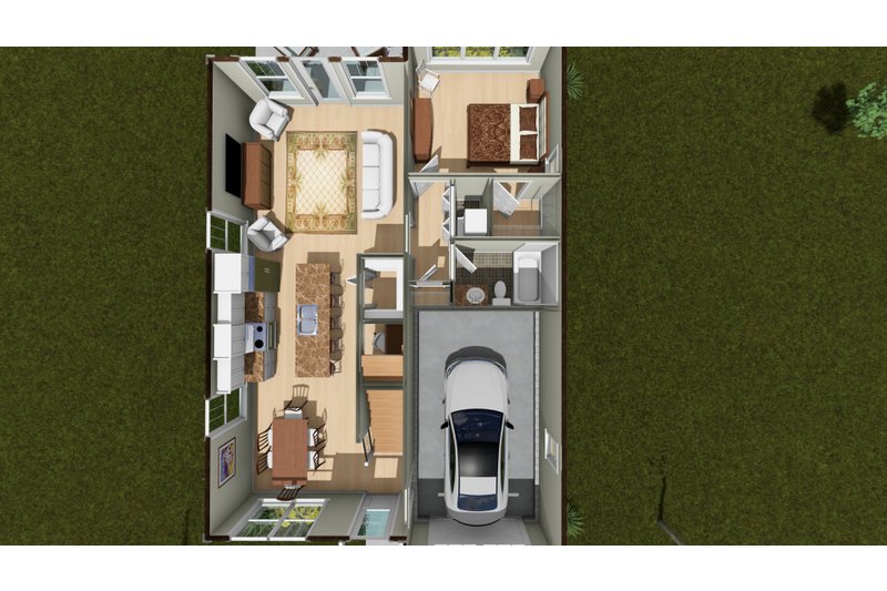 Dream House Plan - Floor Plan - Main Floor 1 for Cottage House Plan #513-2479 - 3 bed, 3 bath