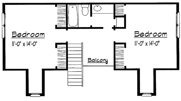 House Plan Design - Victorian Floor Plan - Upper Floor Plan #1051-16