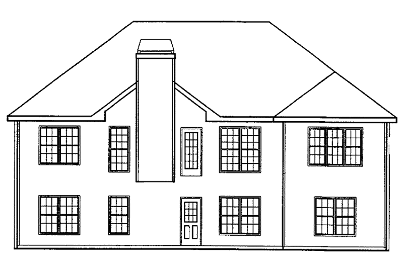 Home Plan - Exterior - Rear Elevation for Ranch House Plan #927-54 - 3 bed, 2 bath