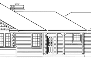 Country Exterior - Front Elevation Plan #410-3584