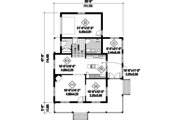 Country Style House Plan - 3 Beds 1 Baths 1830 Sq/Ft Plan #25-4703 Floor 