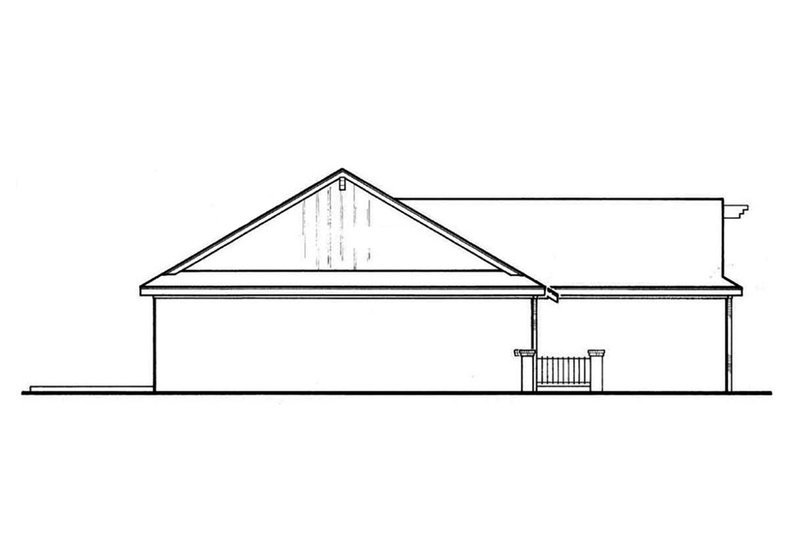 Home Plan - Left Side Elevation