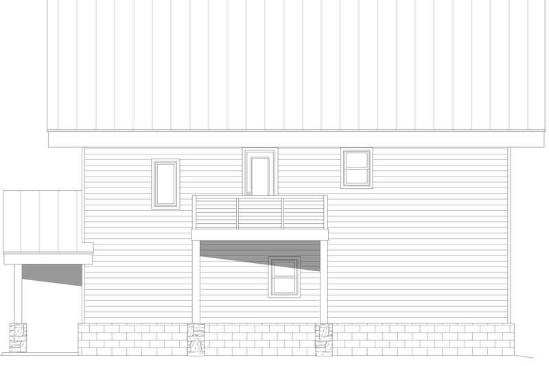 Dream House Plan - Exterior - Rear Elevation for Contemporary House Plan #932-1109 - 2 bed, 2.5 bath