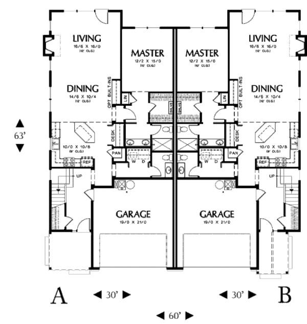 Home Plan - Craftsman Floor Plan - Main Floor Plan #48-368