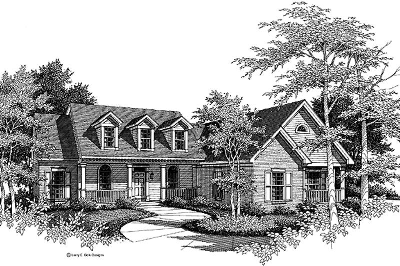 Dream House Plan - Exterior - Front Elevation 3 for Country House Plan #952-68 - 4 bed, 2.5 bath
