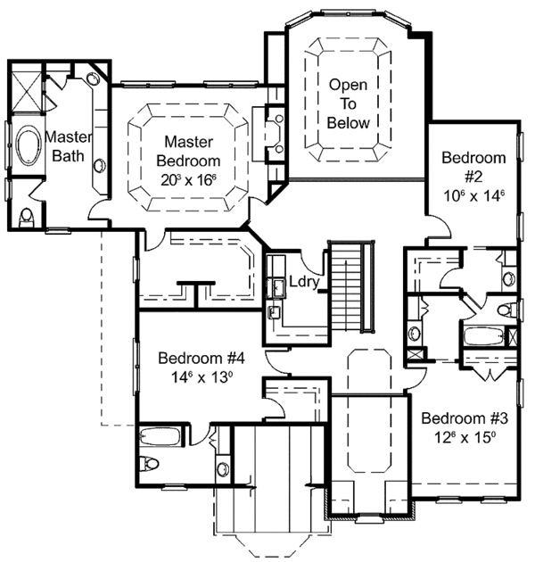 Architectural House Design - Country Floor Plan - Upper Floor Plan #429-297