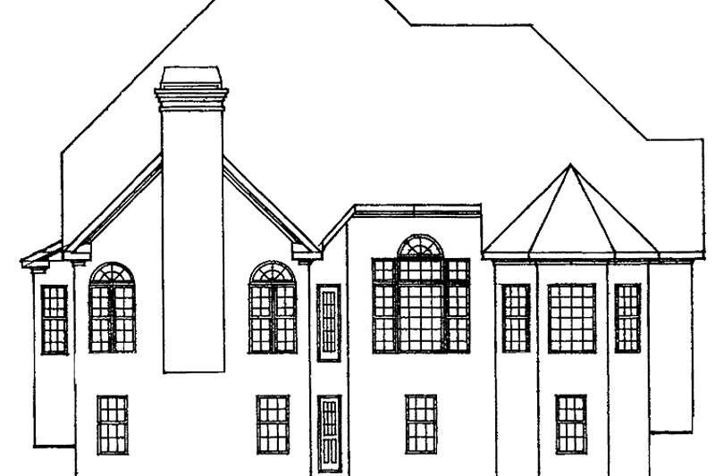 Home Plan - Exterior - Rear Elevation for Mediterranean House Plan #927-59 - 4 bed, 3.5 bath