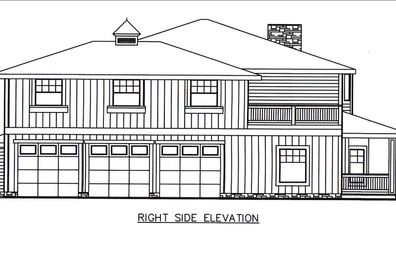 Dream House Plan - Exterior - Front Elevation 4 for Farmhouse House Plan #117-1114 - 4 bed, 5 bath