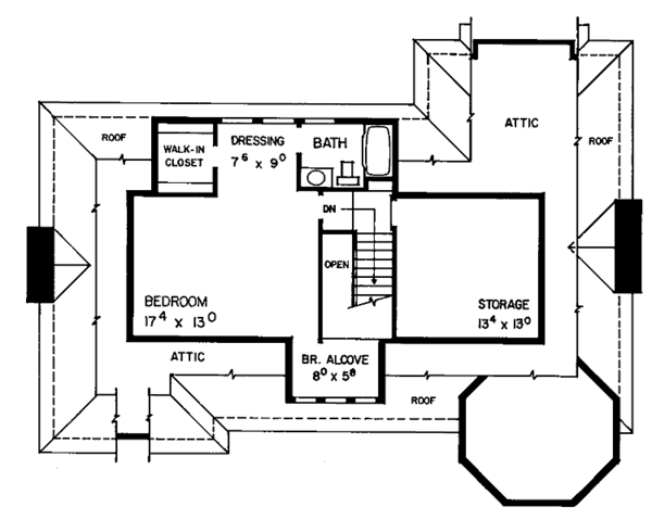 Architectural House Design - Victorian Floor Plan - Other Floor Plan #72-889
