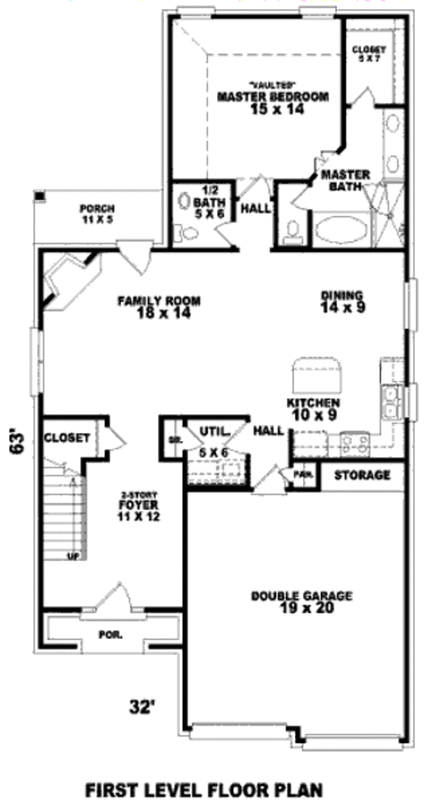 Traditional Floor Plan - Main Floor Plan #81-13631