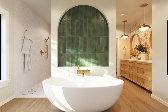 Interior - Master Bathroom for Farmhouse House Plan #126-310 - 3 bed, 2.5 bath