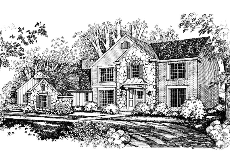 Dream House Plan - Traditional Exterior - Front Elevation Plan #72-875