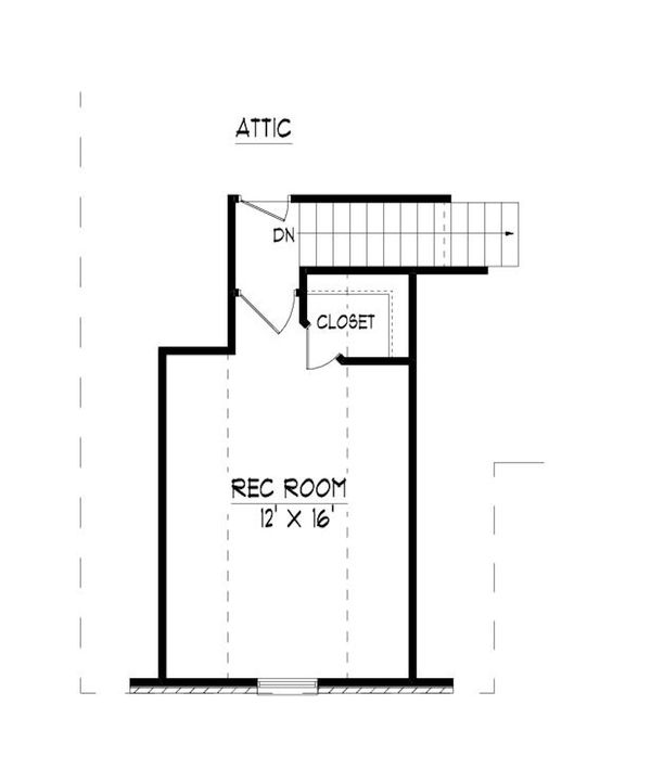 European Floor Plan - Upper Floor Plan #424-412