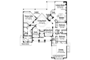 Mediterranean Style House Plan - 3 Beds 2.5 Baths 2823 Sq/Ft Plan #930-344 