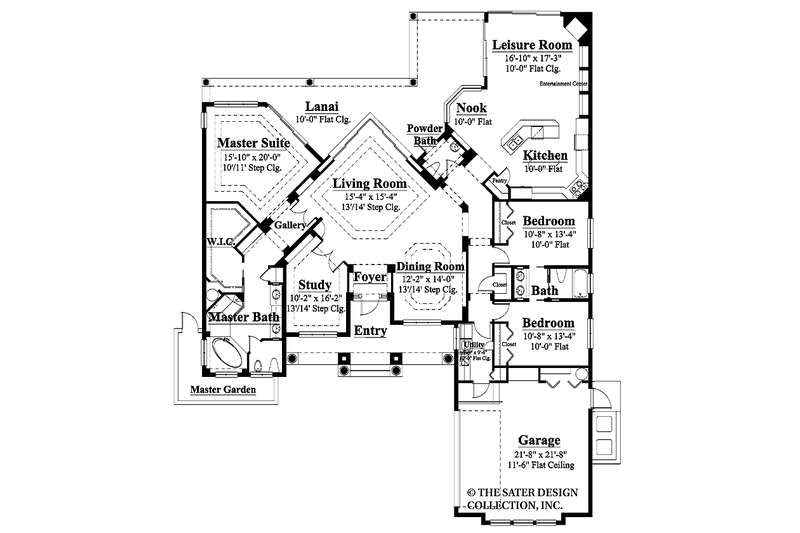 Home Plan - Floor Plan - Main Floor for Mediterranean House Plan #930-344 - 3 bed, 2.5 bath