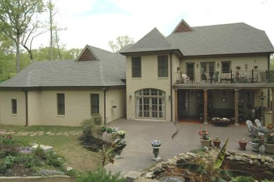 Exterior - Rear Elevation for European House Plan #424-31 - 4 bed, 4.5 bath