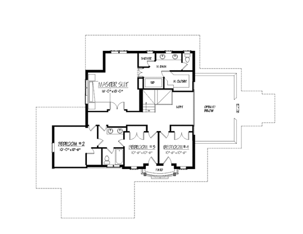 Home Plan - Country Floor Plan - Upper Floor Plan #937-36