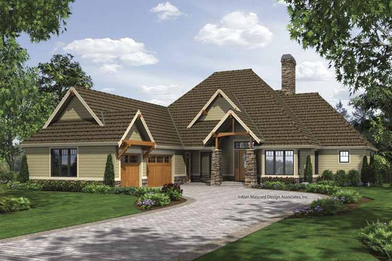House Design - Exterior - Front Elevation 3 for Craftsman House Plan #48-864 - 4 bed, 4.5 bath