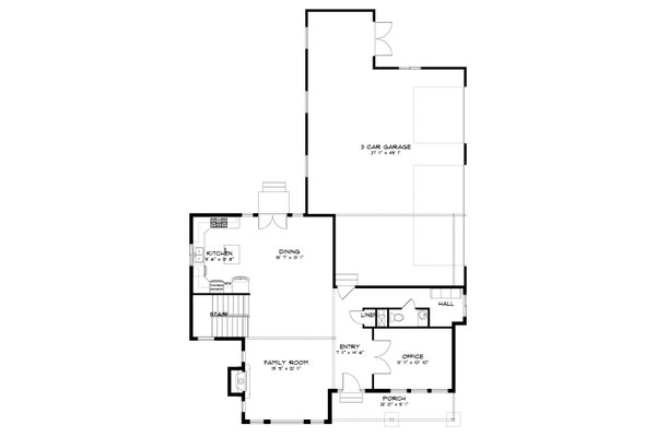 Architectural House Design - Contemporary Floor Plan - Main Floor Plan #1060-142