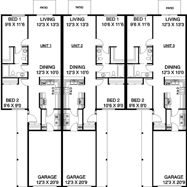 Ranch Floor Plan - Main Floor Plan #60-572