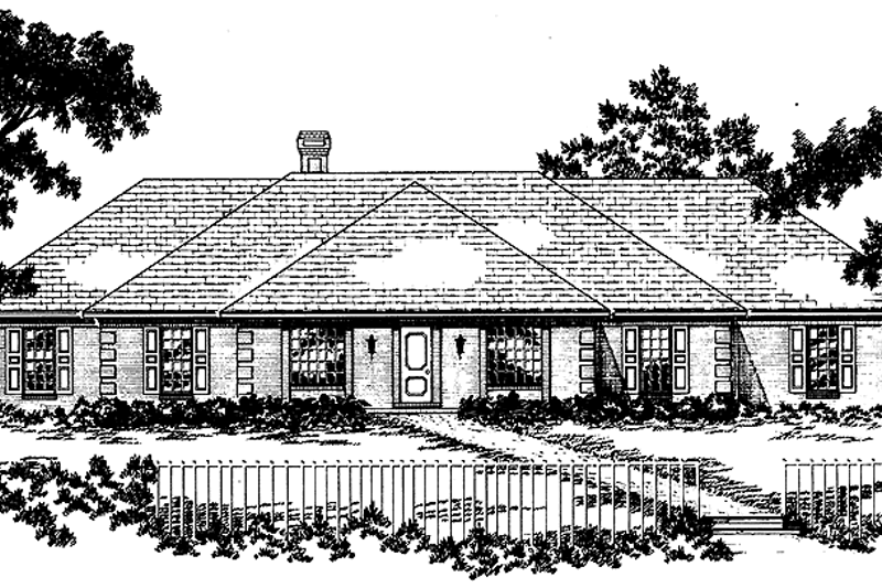 Dream House Plan - Ranch Exterior - Front Elevation Plan #36-541