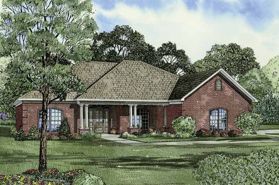 Exterior - Front Elevation 3 for Traditional House Plan #17-2831 - 3 bed, 2 bath