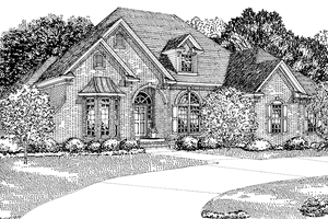 Traditional Exterior - Front Elevation Plan #17-2743