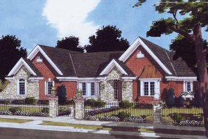 Traditional Exterior - Front Elevation Plan #46-803