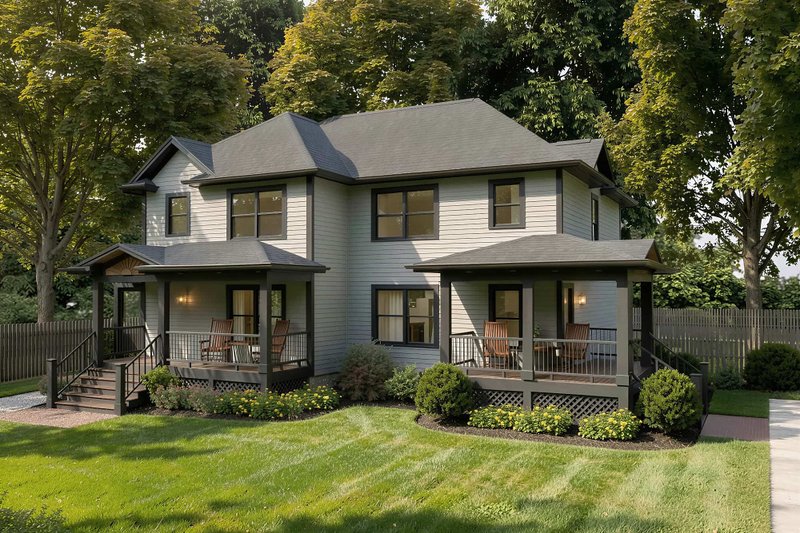 Home Plan - Exterior - Front Elevation 3 for Traditional House Plan #79-239 - 3 bed, 1.5 bath
