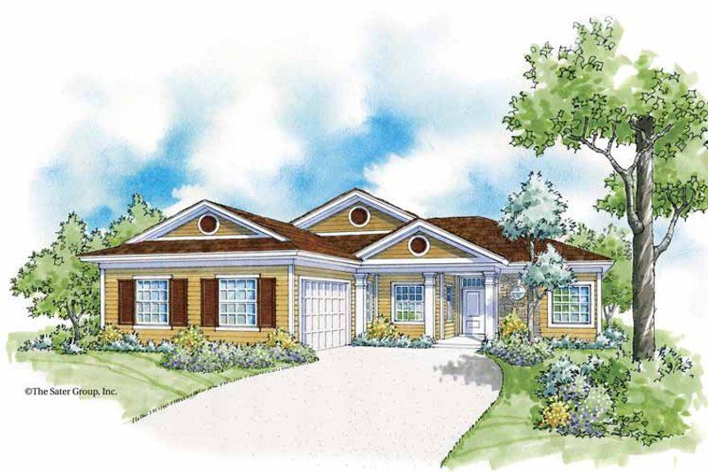 Home Plan - Country Exterior - Front Elevation Plan #930-365