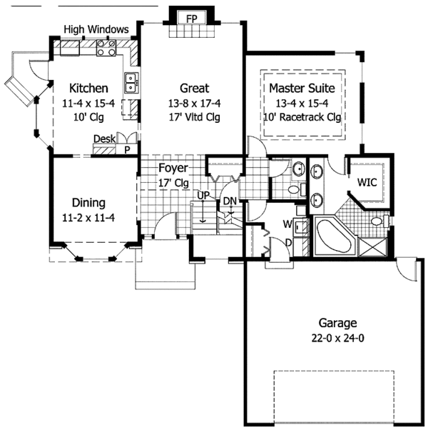 Dream House Plan - Traditional Floor Plan - Main Floor Plan #51-806