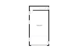 Floor Plan - Lower Floor for Farmhouse House Plan #1114-30 - 1 bed, 1 bath