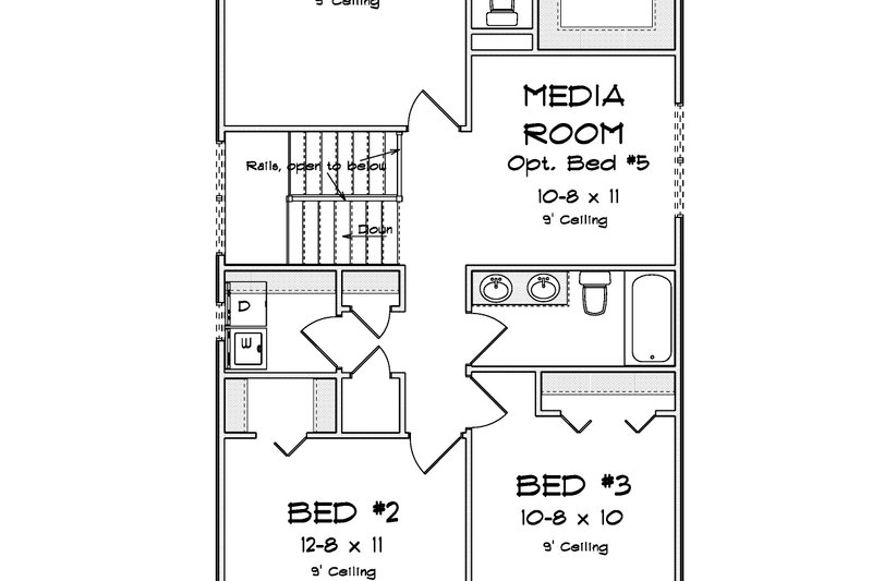 House Blueprint - Exterior - Other Elevation 4 for Cottage House Plan #513-2327 - 4 bed, 3.5 bath