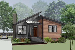 Modern Exterior - Front Elevation Plan #79-363