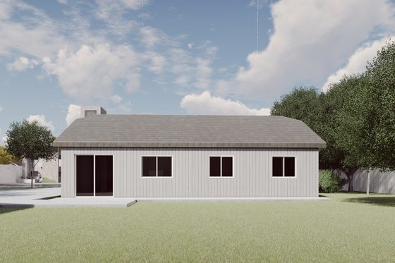 Exterior - Other Elevation for Ranch House Plan #60-671 - 3 bed, 2 bath