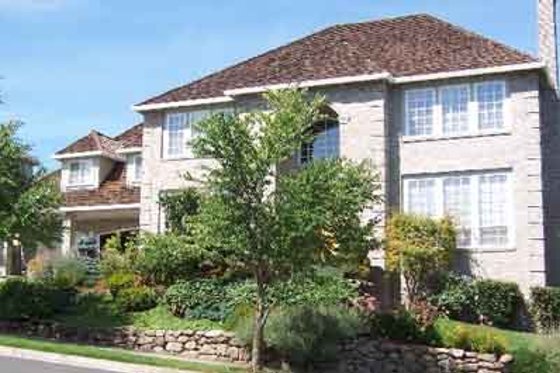 Exterior - Front Elevation for Mediterranean House Plan #130-141 - 4 bed, 3.5 bath