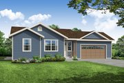 Country Style House Plan - 1 Beds 1 Baths 900 Sq/Ft Plan #124-1170 