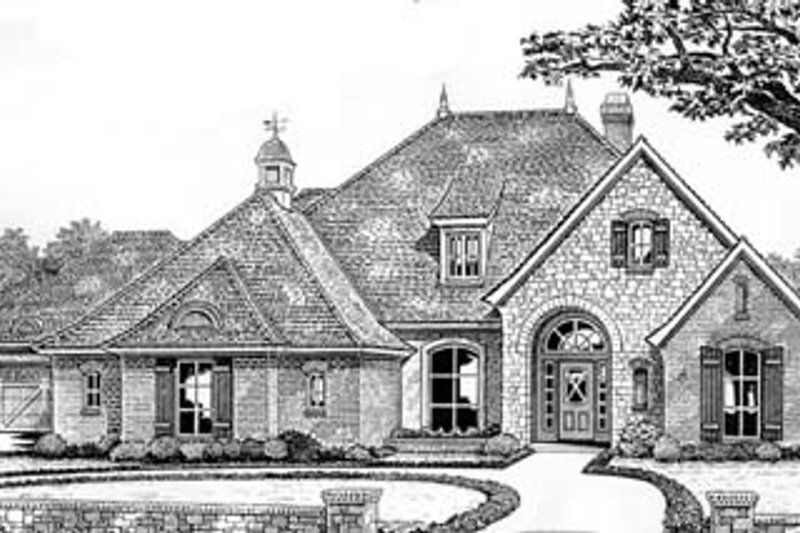 Dream House Plan - Traditional Exterior - Front Elevation Plan #310-531