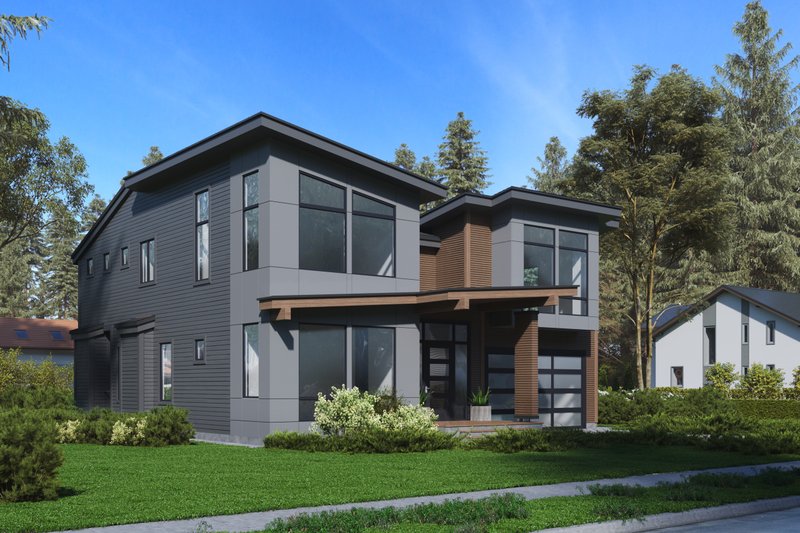 Modern Style House Plan - 3 Beds 4 Baths 3542 Sq/Ft Plan #1066-64 ...