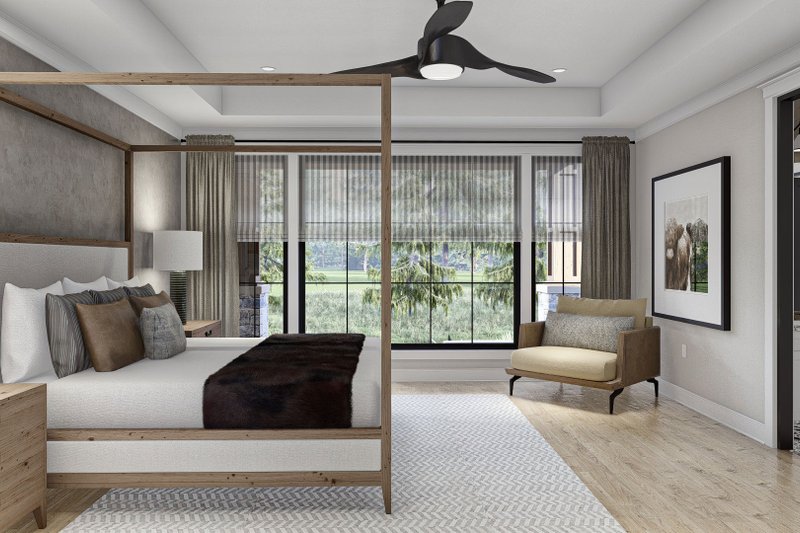 Home Plan - Interior - Master Bedroom for European House Plan #455-635 - 4 bed, 3.5 bath
