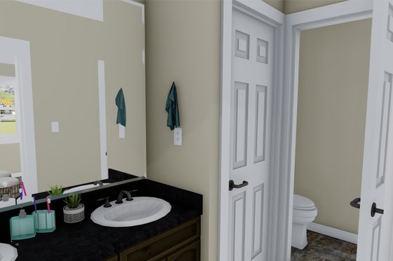 Interior - Master Bathroom 1 for Traditional House Plan #1060-4 - 3 bed, 2.5 bath